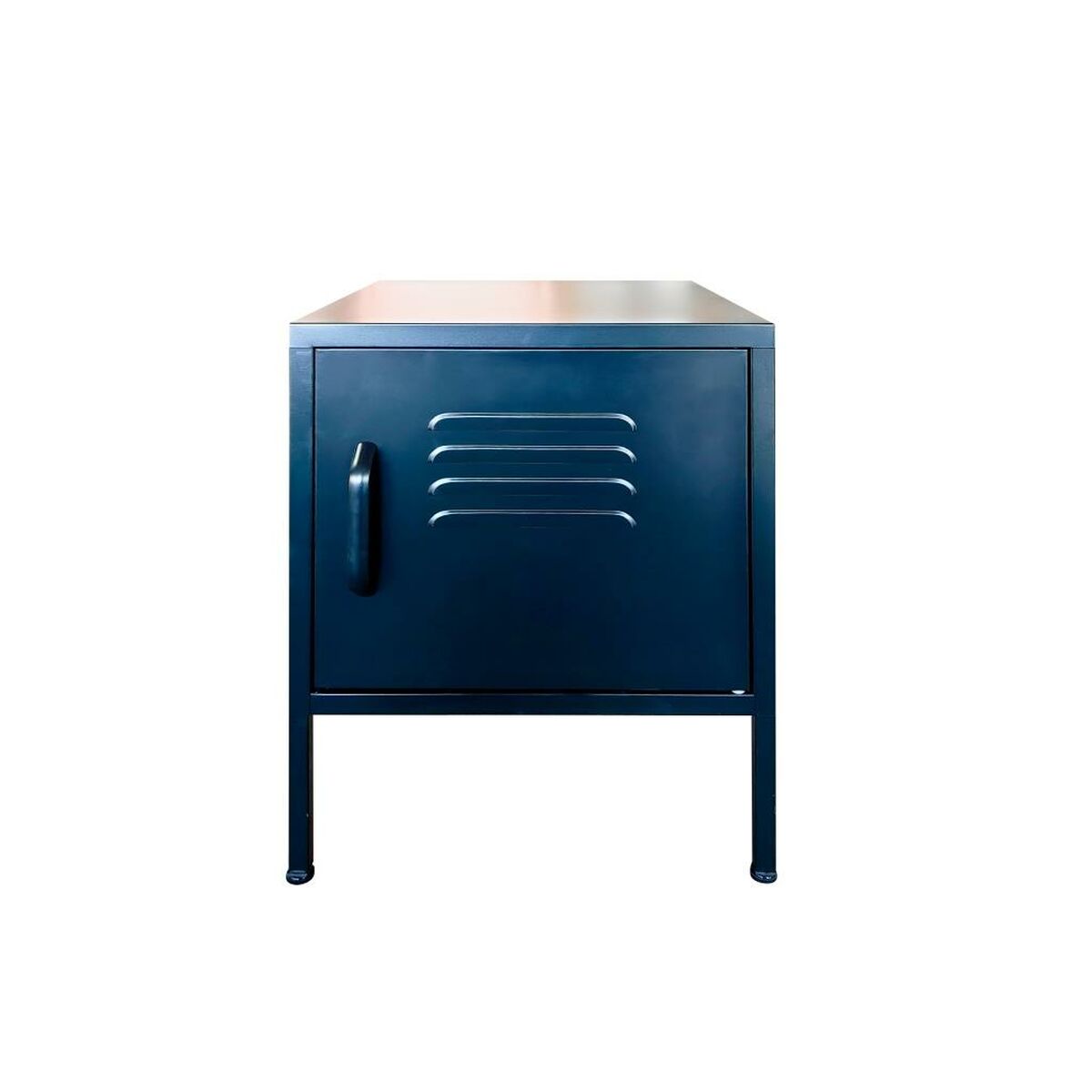 Nightstand Home ESPRIT Black Metal 35 x 35 x 51 cm