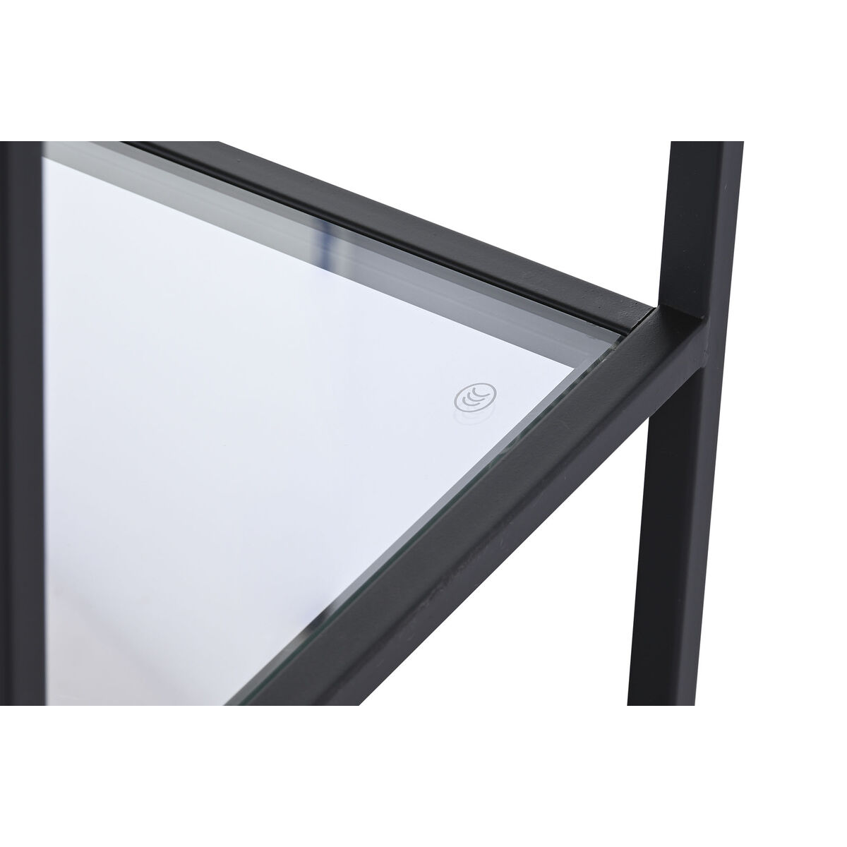 Side table DKD Home Decor Black Metal Crystal 100 x 35 x 80 cm