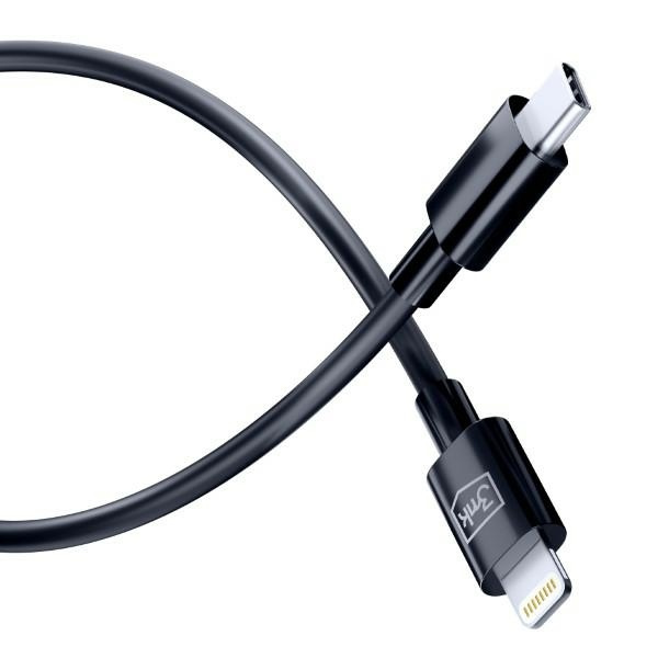 3MK cable Hyper USB-C / Lightning 20W 1.2m black
