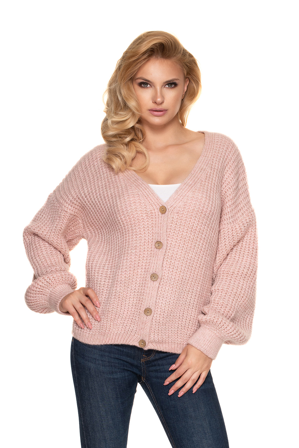  Cardigan model 156914 PeeKaBoo  pink