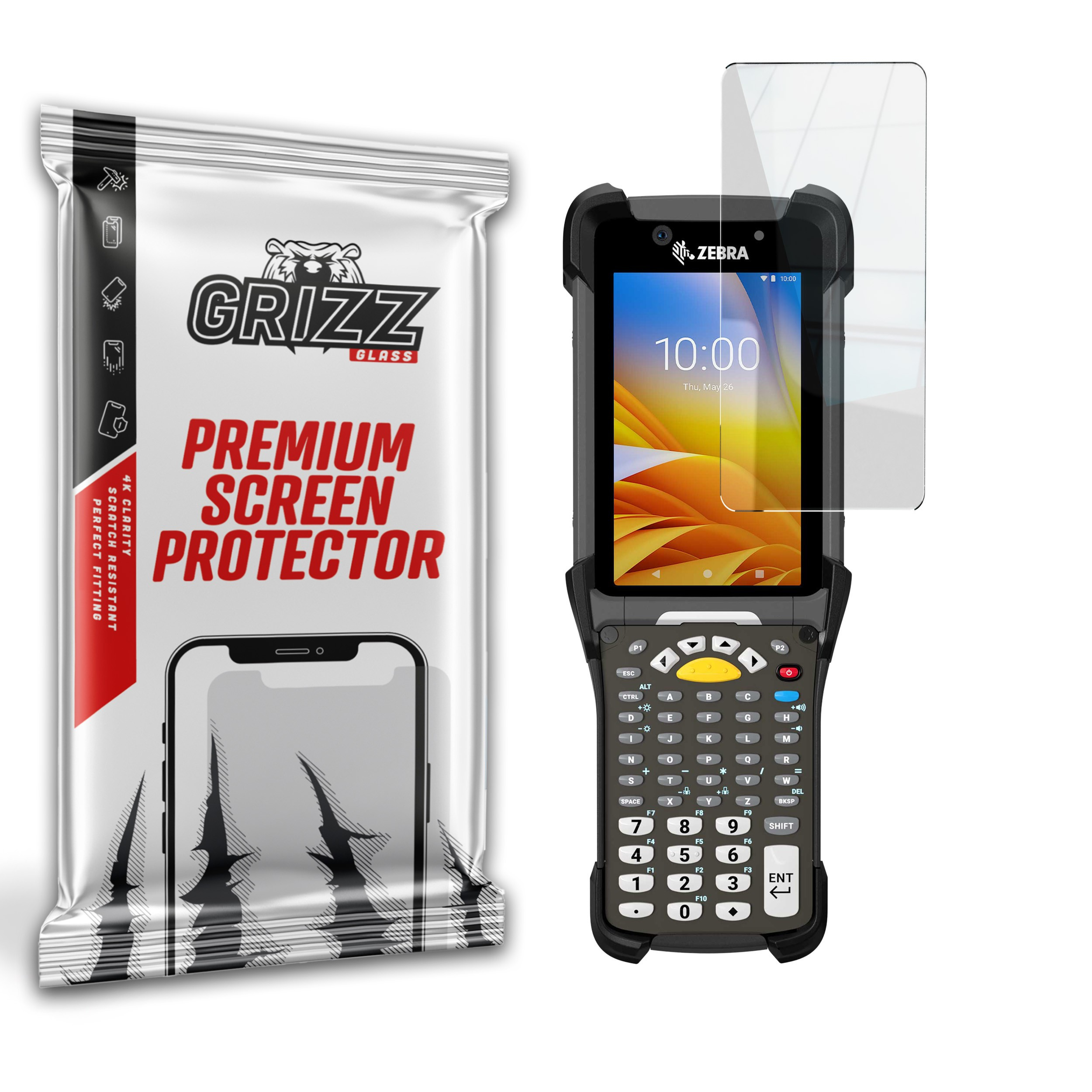 GrizzGlass HybridGlass Zebra MC 9300 Series