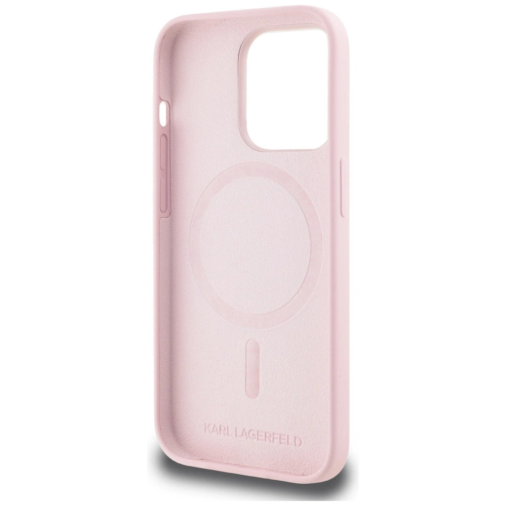 Karl Lagerfeld Silicone Karl&Choupette MagSafe Apple iPhone 14 Pro Max pink