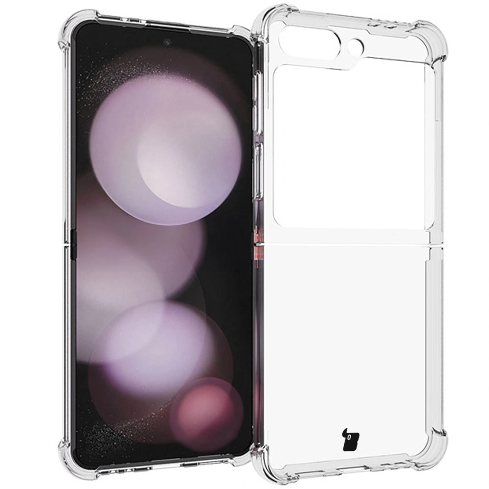 Bizon Case Clear Pack flexible case + 2x screen film Samsung Galaxy Z Flip6 clear