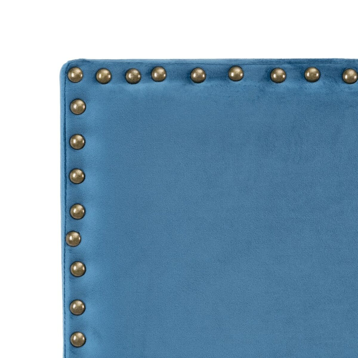 Headboard 160 x 6 x 60 cm Synthetic Fabric Blue