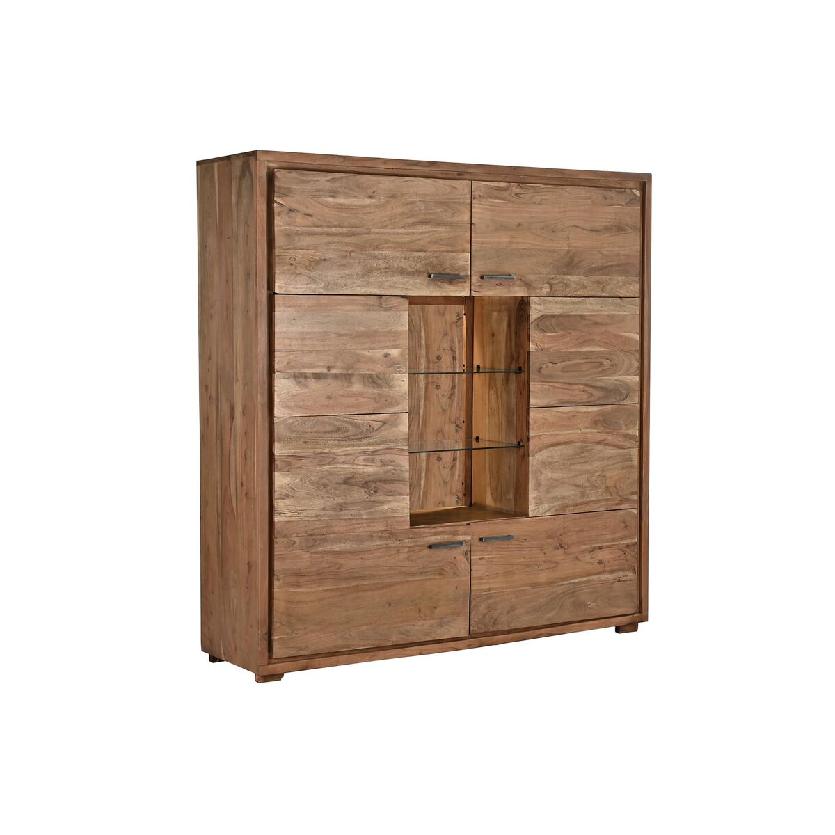 Cupboard DKD Home Decor   145 x 40 x 153 cm Crystal Brown Acacia
