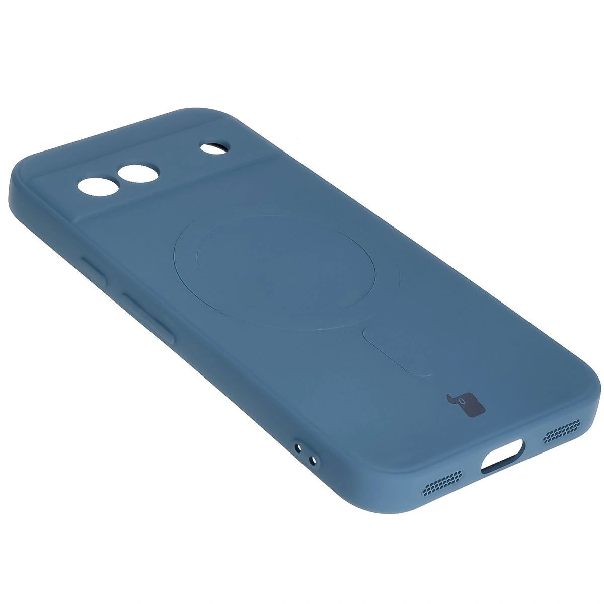 Bizon Case Silicone Magnetic Sq Google Pixel 8a navy blue