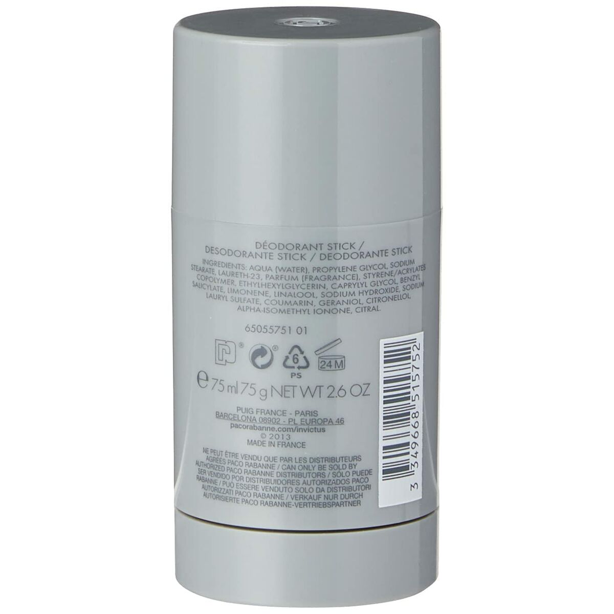 Stick Deodorant Paco Rabanne Invictus 75 ml Stick Deodorant Paco Rabanne Invictus 75 ml