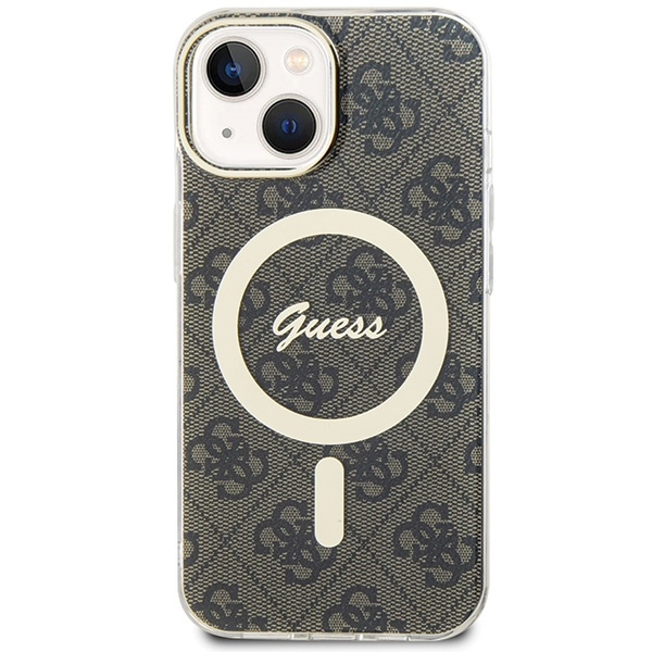 Etui Guess GUHMP15MH4STW Apple iPhone 15 Plus / 14 Plus hardcase IML 4G MagSafe brązowy/brown
