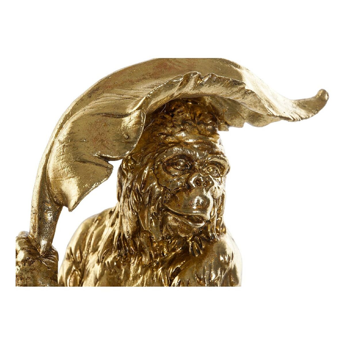 Decorative Figure DKD Home Decor 16,5 x 10,6 x 22,5 cm Golden Resin Colonial Leaf of a plant