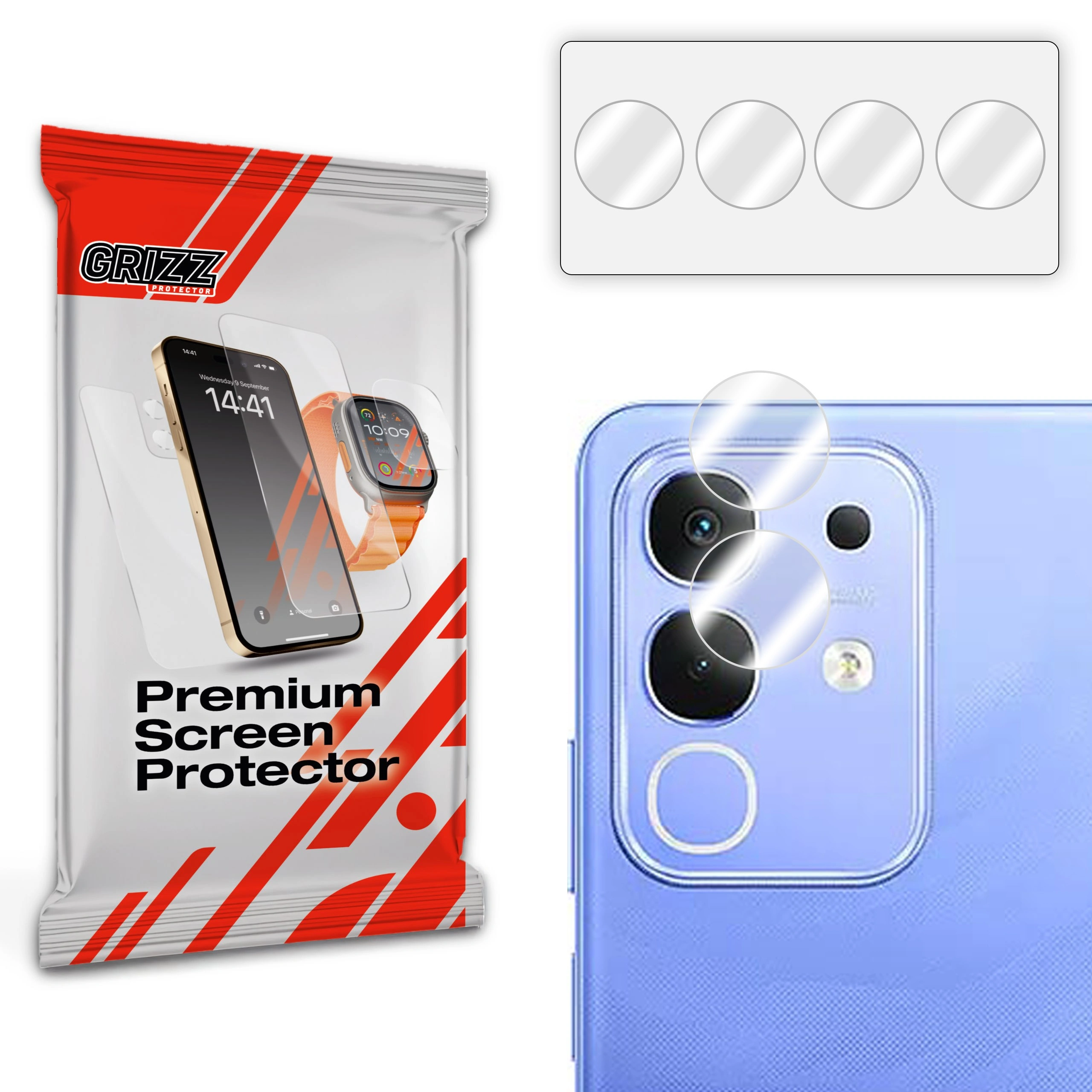 Szkło na aparat GrizzGlass HybridGlass Camera do Vivo iQOO Z10x