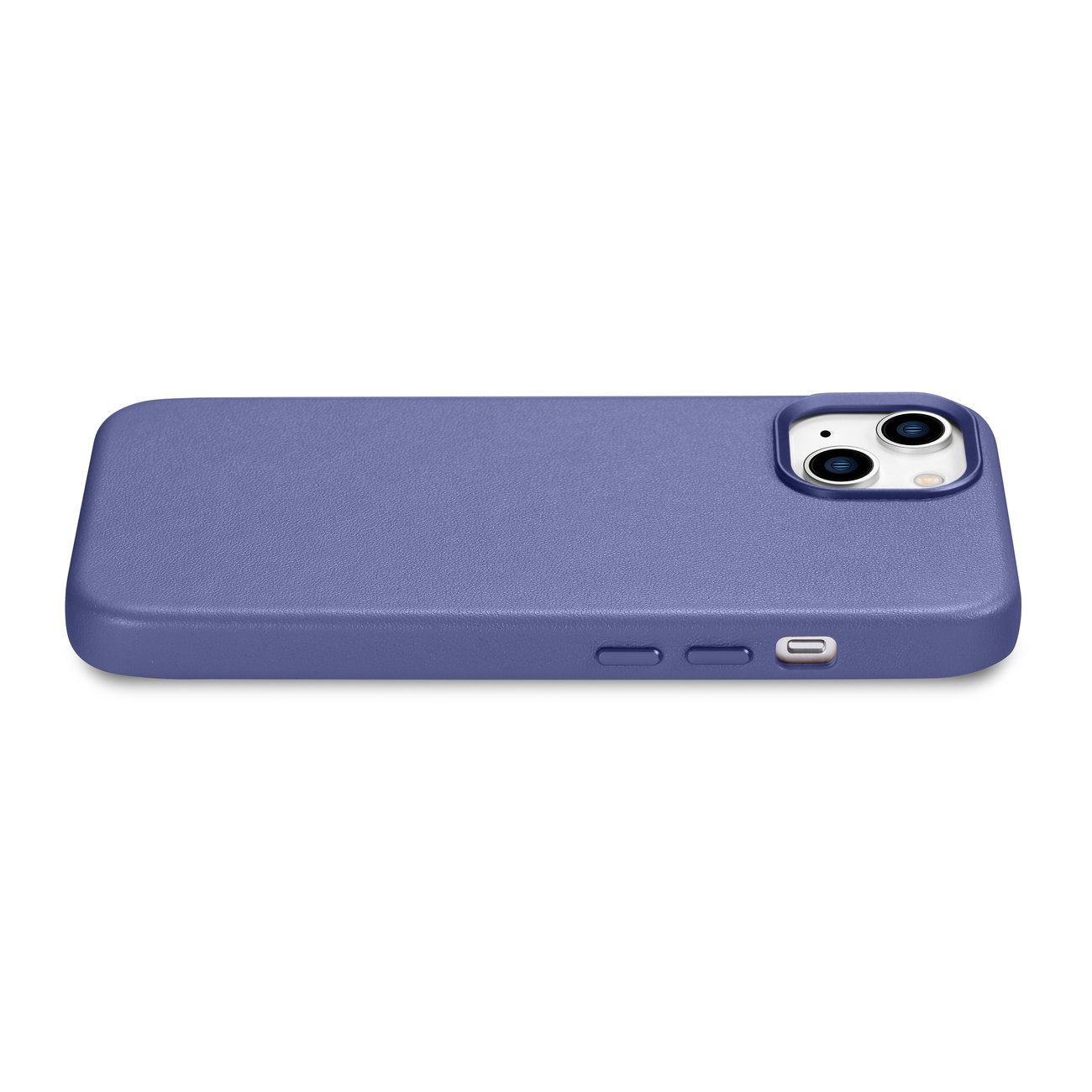 iCarer Case Leather MagSafe Apple iPhone 14 light purple
