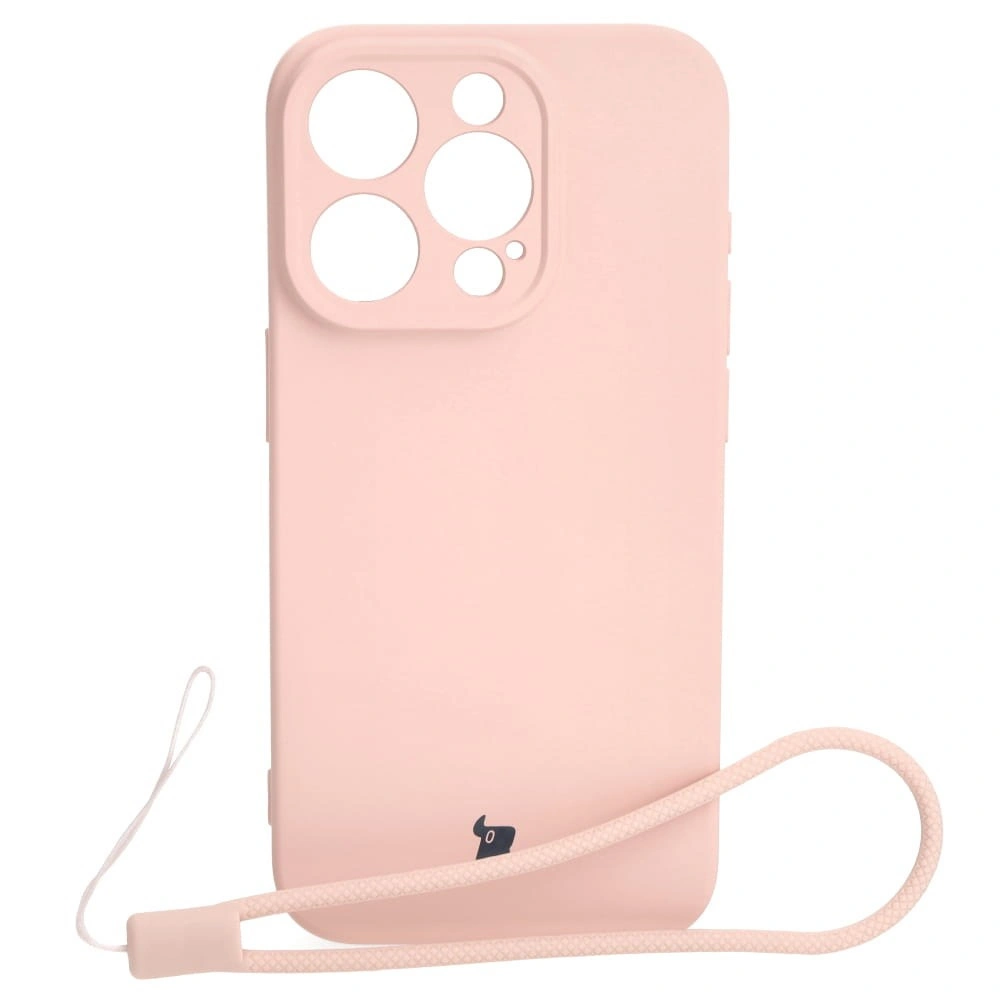 Bizon Case Silicone Apple iPhone 15 Pro light pink