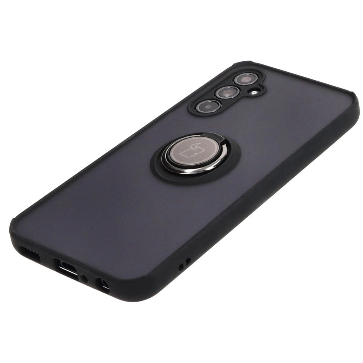 Bizon Case Hybrid Ring Samsung Galaxy M34 5G smoky with a black frame