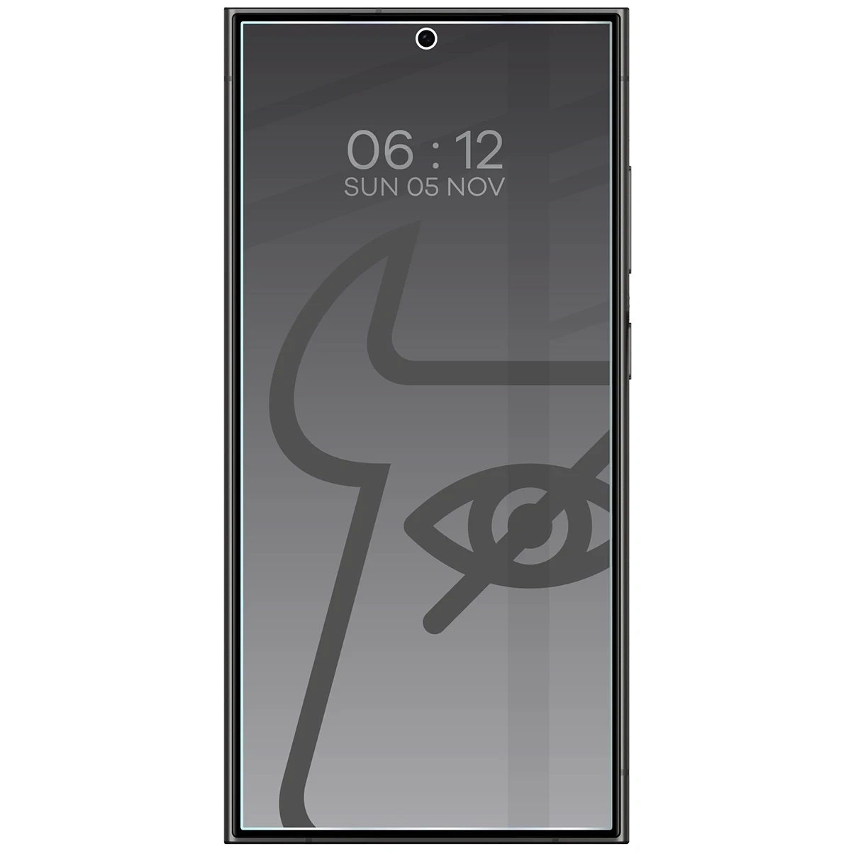 Prywatyzujące szkło hartowane Bizon Glass Clear Shadow do Samsung Galaxy S24 Ultra przyciemniane [2 PACK]