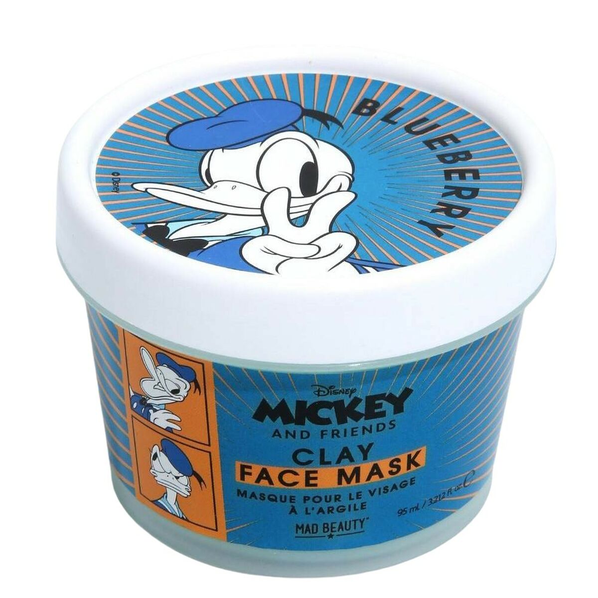 Gesichtsmaske Mad Beauty Disney M&F Donald Lehm Blaubeere (95 ml)