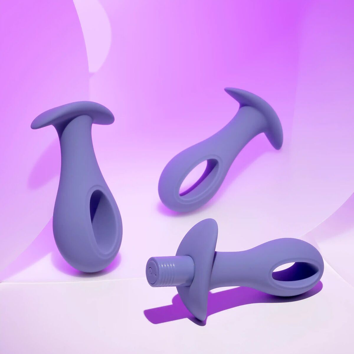 Anal plug Evolved Purple (8,9 cm) (9,5 cm) (10,1 cm)