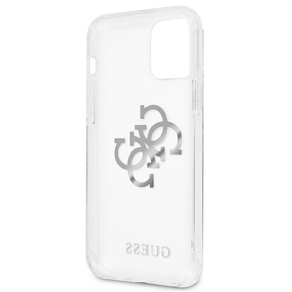 Guess GUHCP12LKS4GSI Apple iPhone 12 Pro Max Transparent hardcase 4G Silver Charms Collection