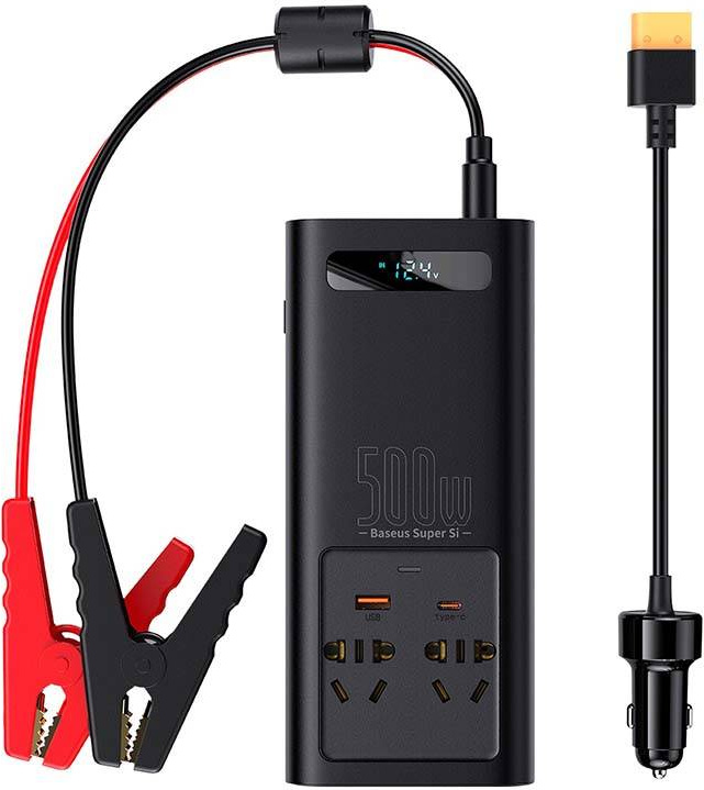 Baseus Power Inverter 500W (220V CN/EU) Black