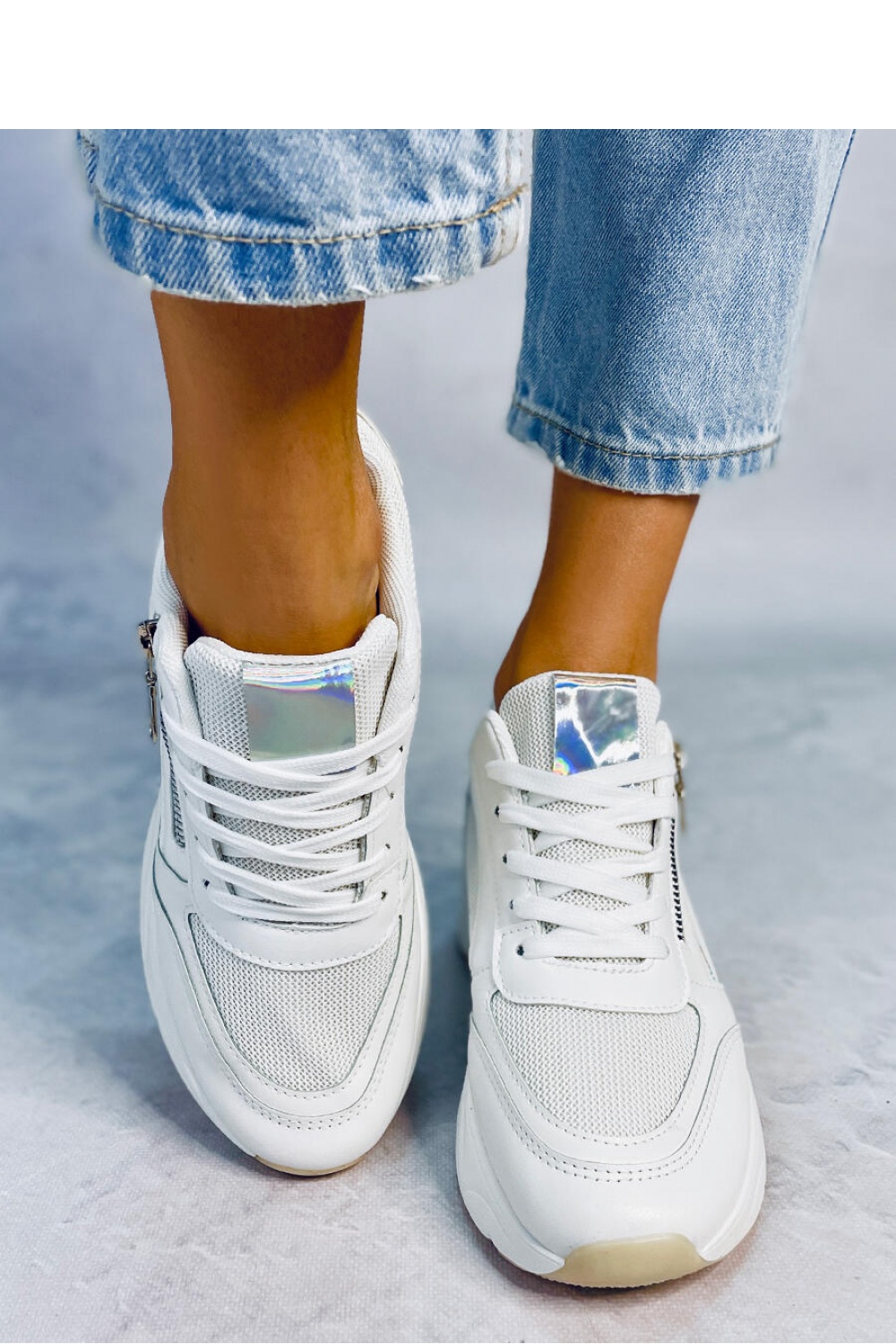 Plateausportschuhe model 178827 Inello weiß Damen