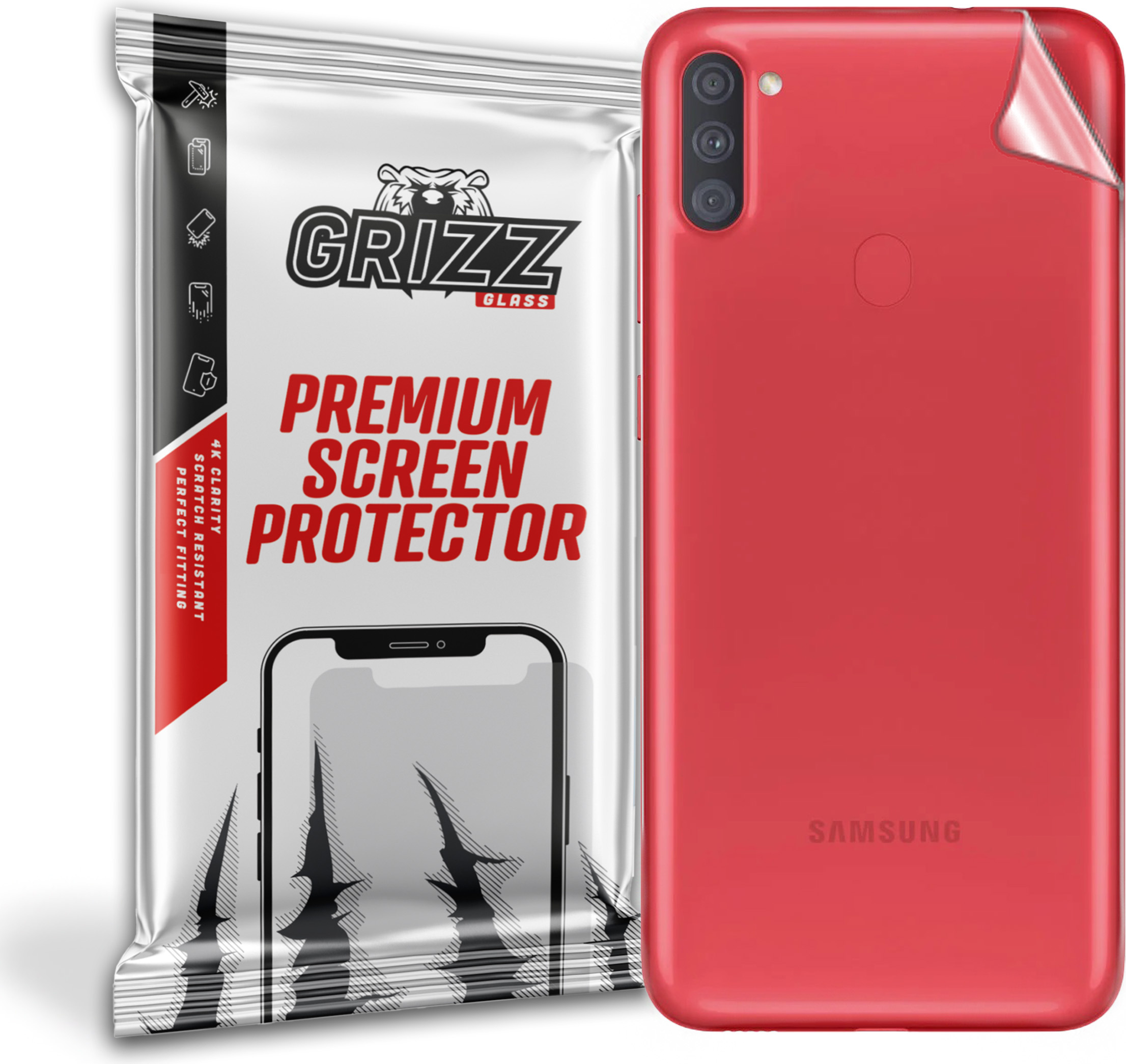 GrizzGlass SatinSkin Samsung Galaxy A11