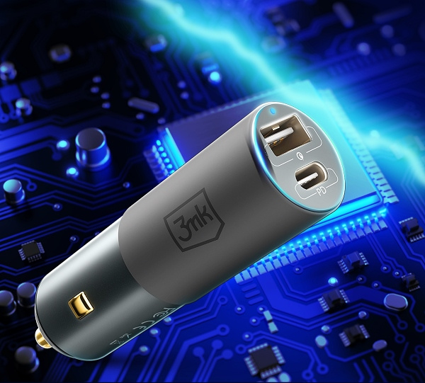 3MK HyperCar Charger Car Charger100W Power Delivery USB-A + USB-C