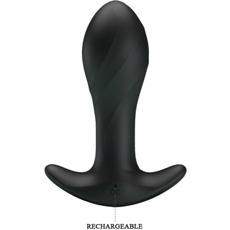 PRETTY LOVE ANAL PLUG MASSAGER BLACK