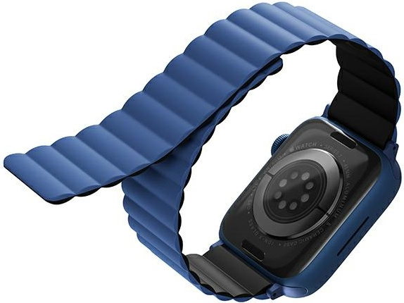 UNIQ Revix strap Apple Watch 4/5/6/7/SE/8/9/10 40/41/42mm Reversible Magnetic black-blue