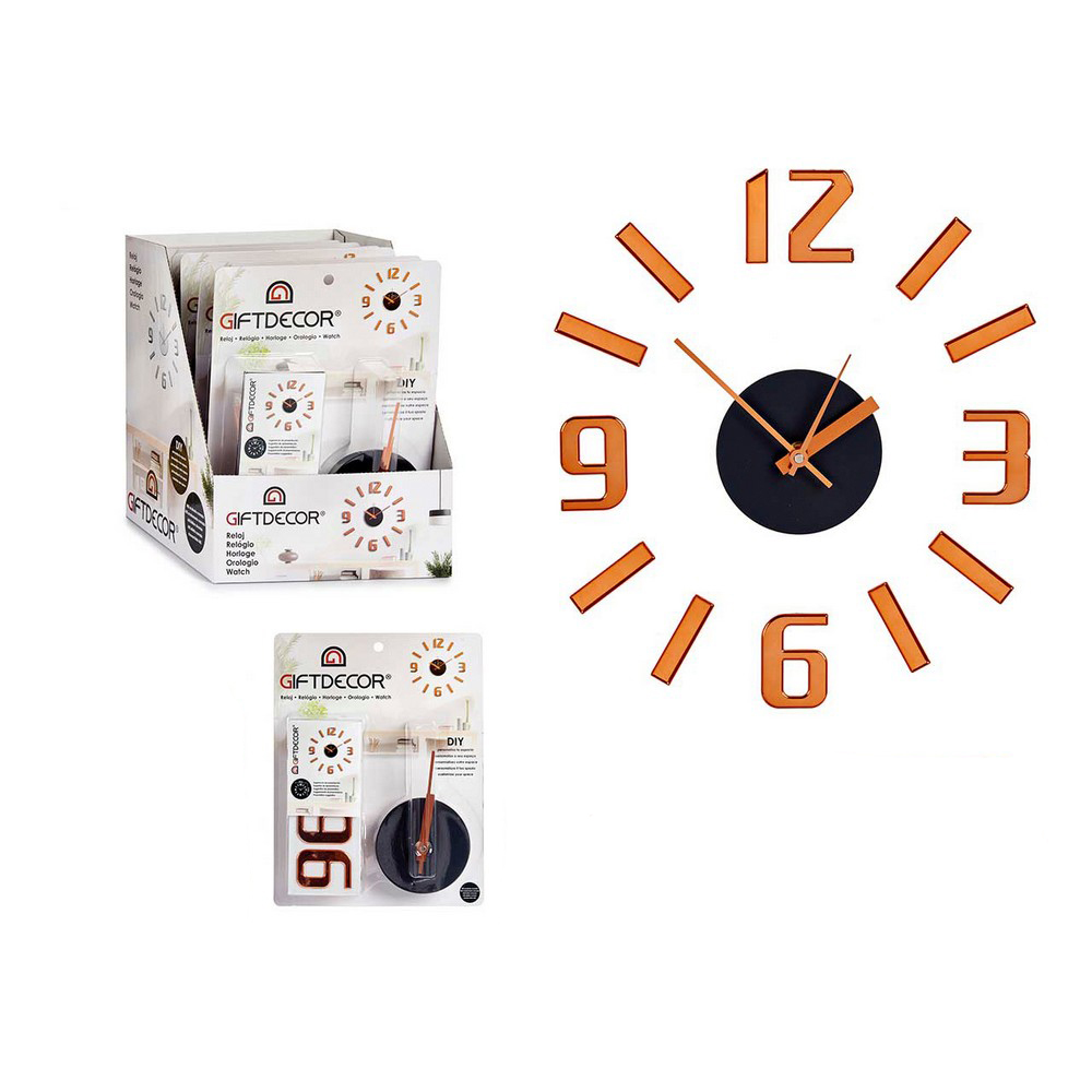 Wall Clock Adhesive ABS Ø 35 cm (Ø 45 cm)