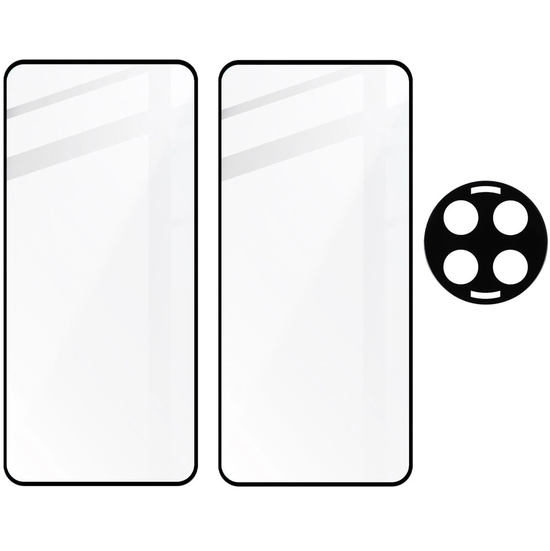 BIZON Edge 3D 2x screen glass + camera glass OnePlus 12R
