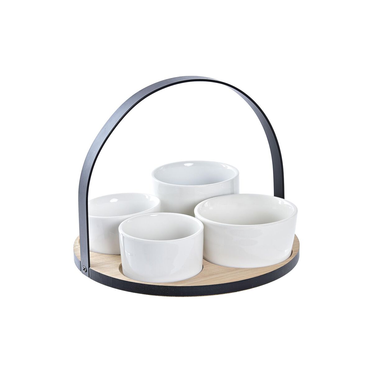 Appetizer Set DKD Home Decor 20 x 20 x 14 cm Metal Stoneware Loft