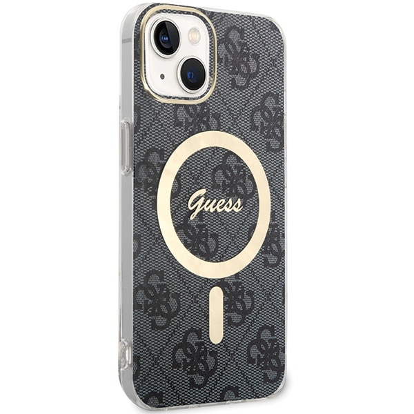 Guess GUHMP15MH4STK Apple iPhone 15 Plus / 14 Plus hardcase 4G MagSafe black