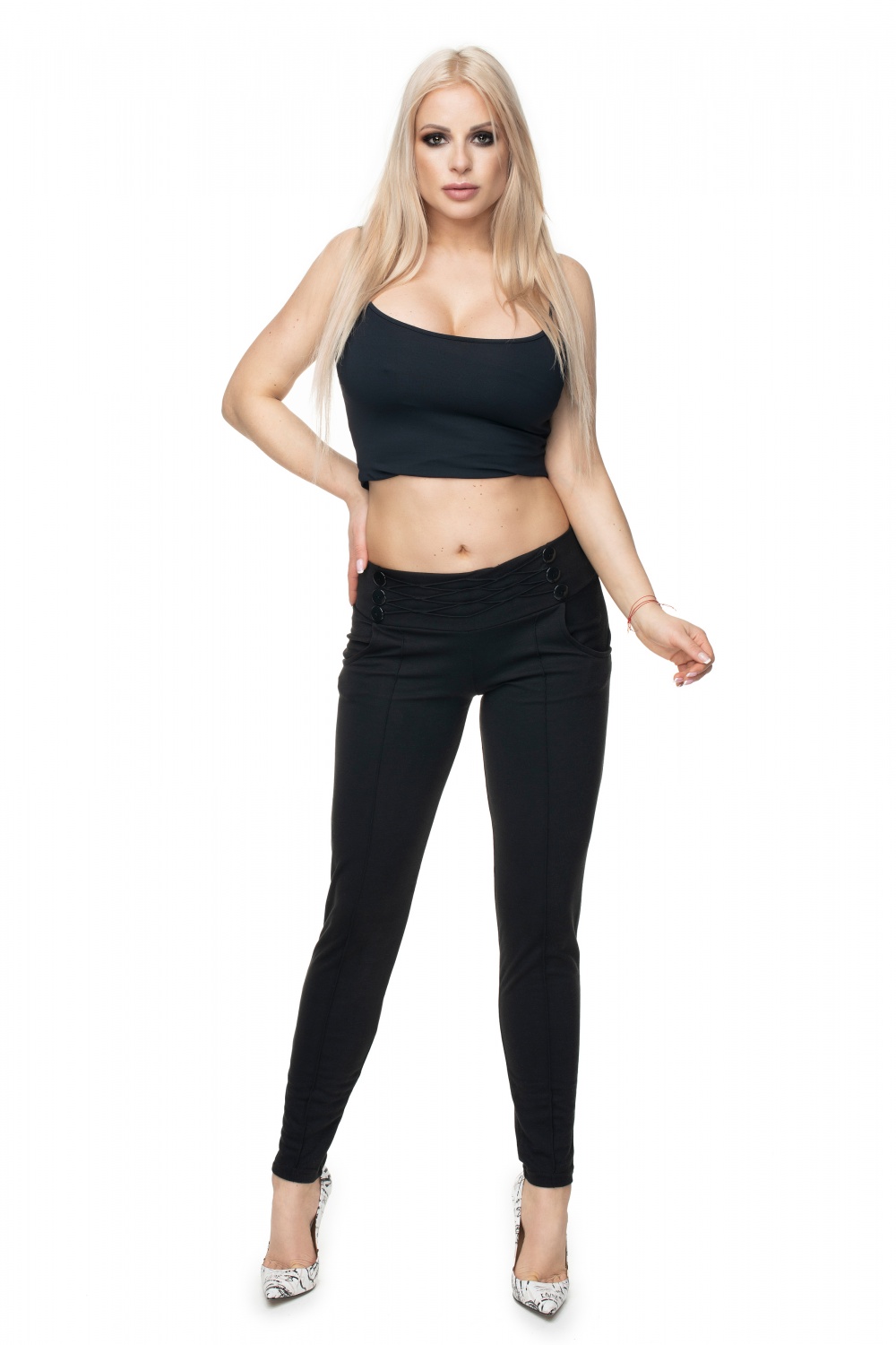  Trousers model 131927 PeeKaBoo  black