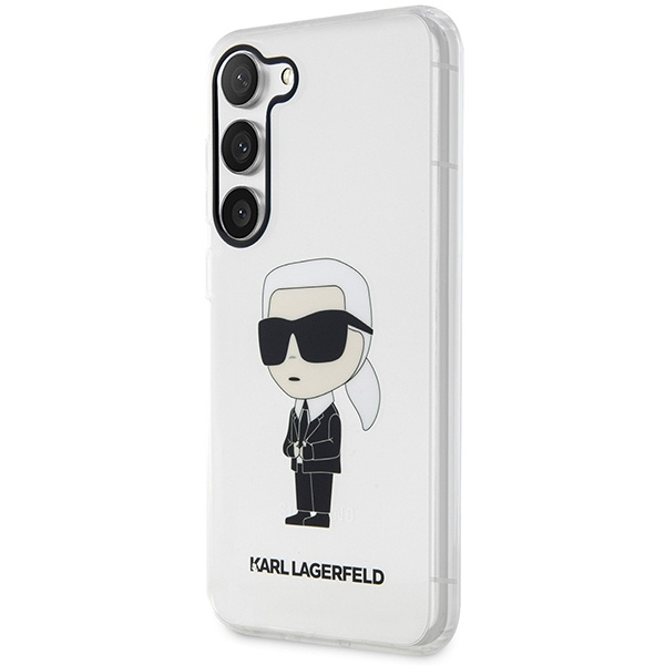 Karl Lagerfeld KLHCS23MHNIKTCT Samsung Galaxy S23+ Plus transparent hardcase Ikonik Karl Lagerfeld