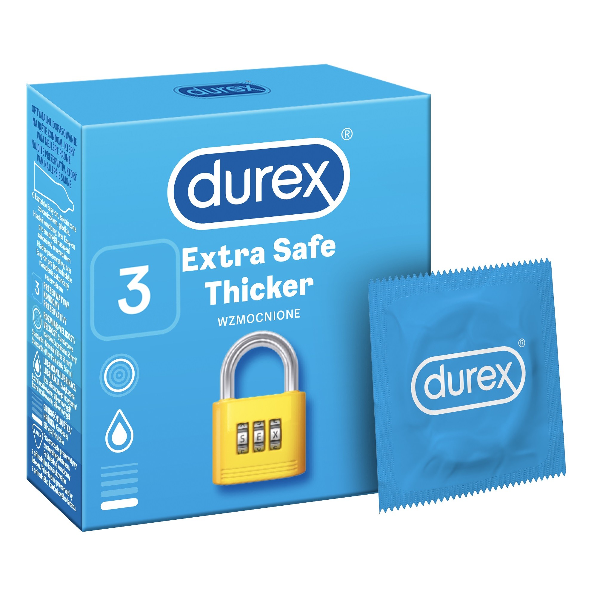 Durex Prezerwatywy Extra Safe 3 szt