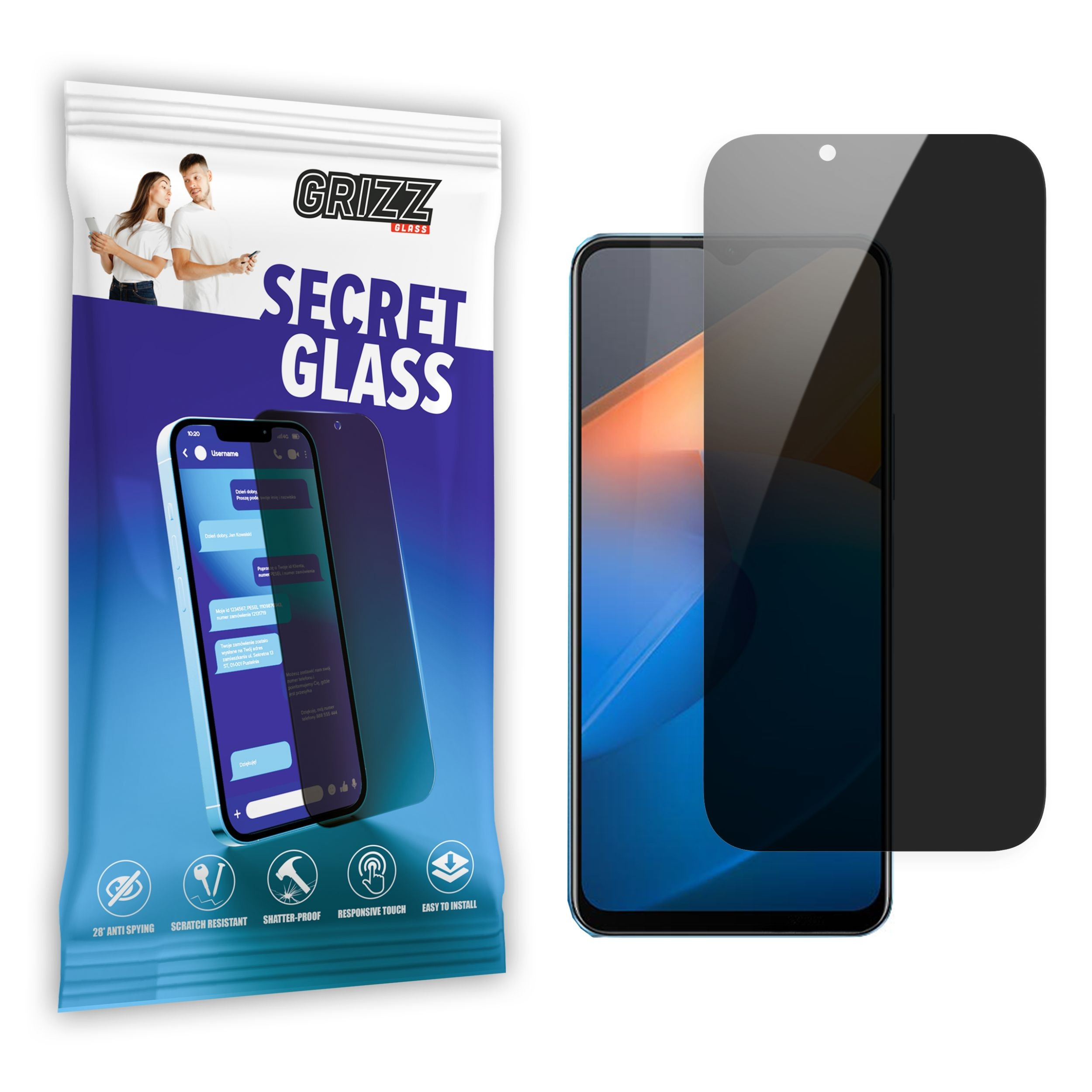 GrizzGlass SecretGlass Vivo IQOO Z6x