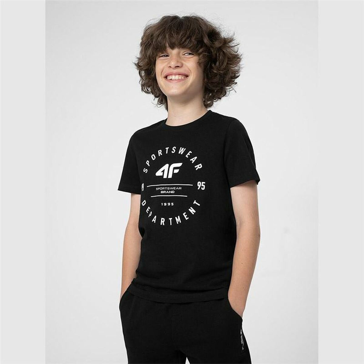 Children’s Short Sleeve T-Shirt 4F M294 Deep Black Children’s Short Sleeve T-Shirt 4F M294 Deep Black