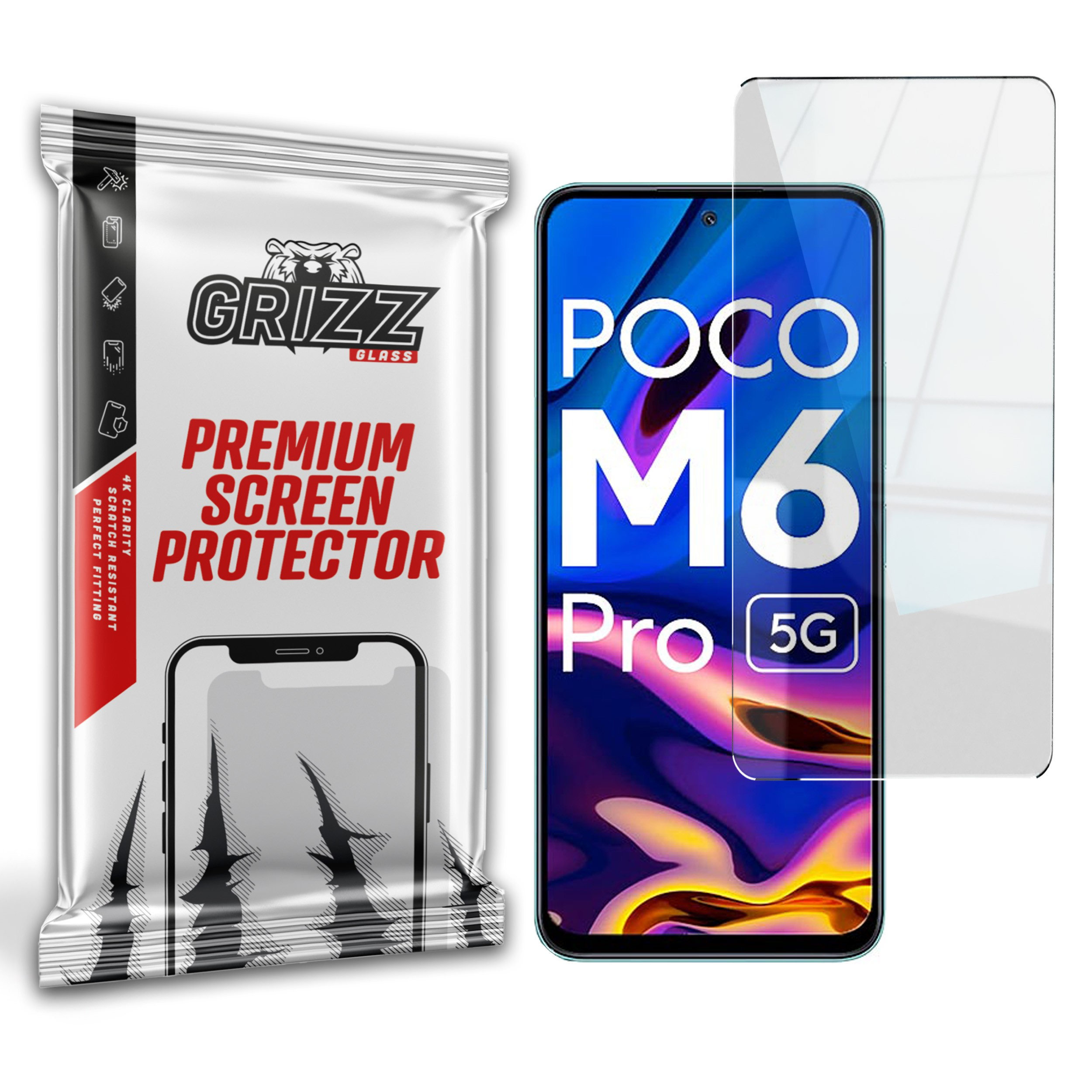 GrizzGlass HybridGlass Xiaomi POCO M6 Pro