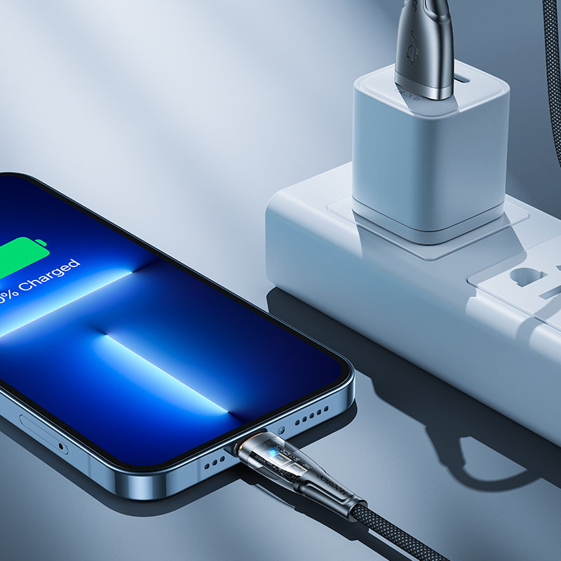 Joyroom Smart Power-Off USB-A/Lightning Cable 2.4A 1.2m black (S-UL012A3)