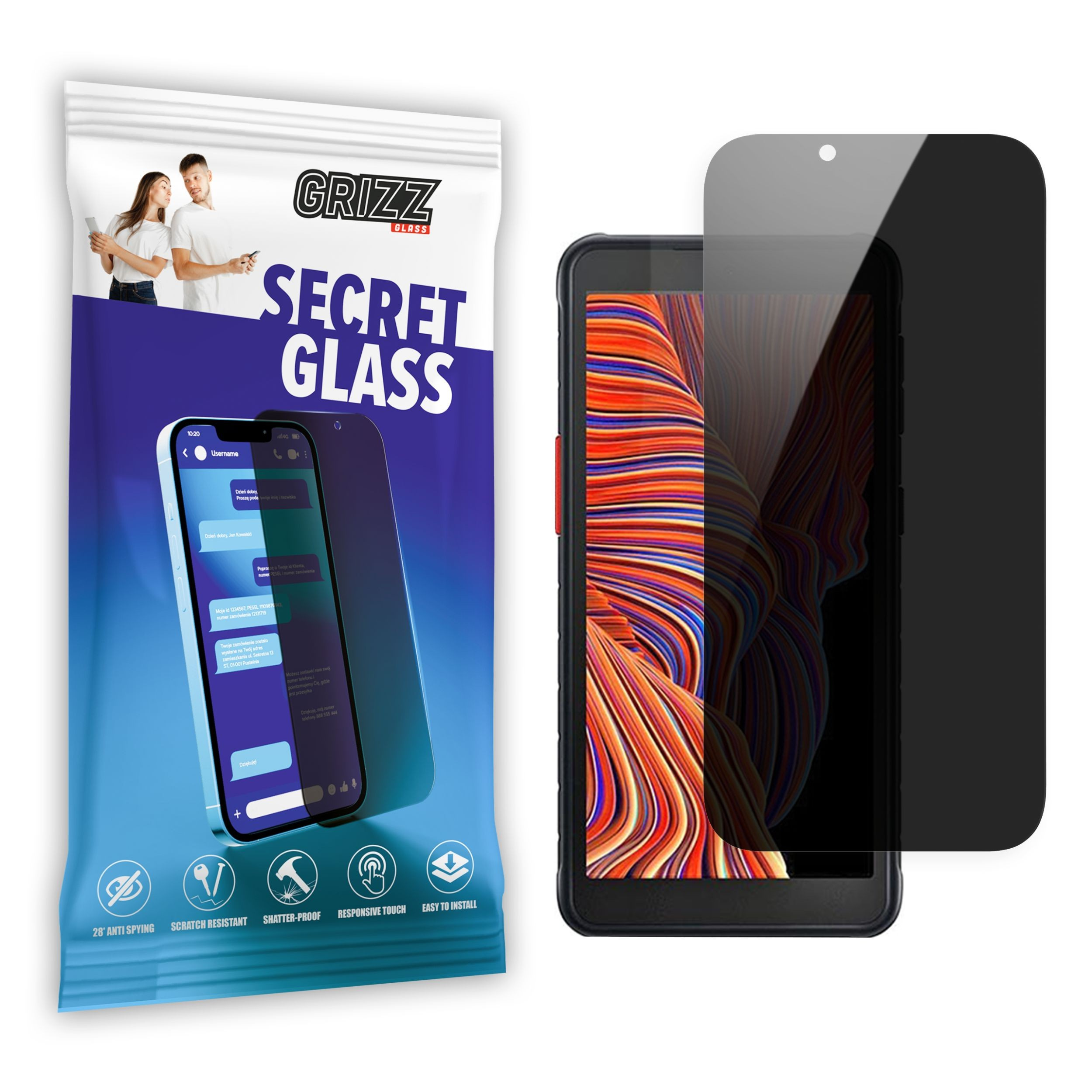 GrizzGlass SecretGlass Samsung Galaxy Xcover 4s