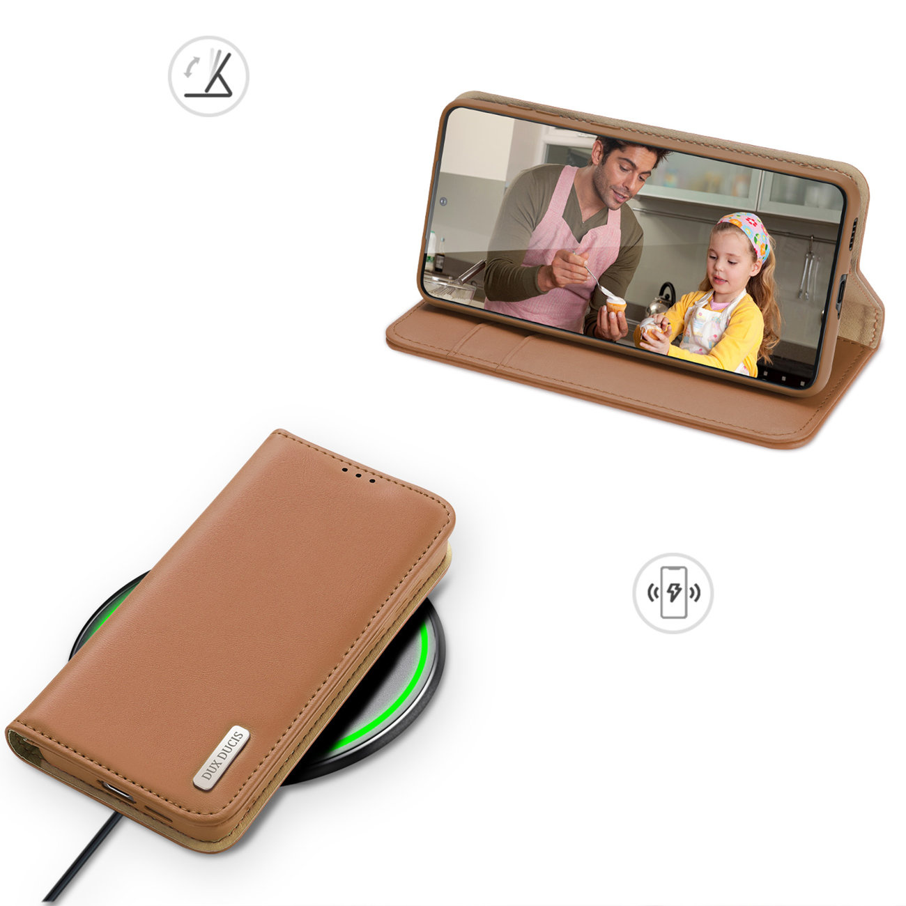 Dux Ducis Hivo Samsung Galaxy S23+ Plus brown