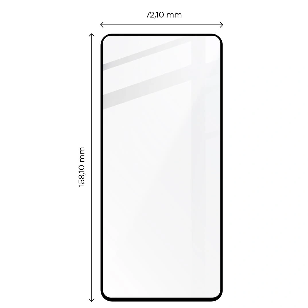 BIZON Edge 2 2x screen glass + camera glass Poco X5 Pro