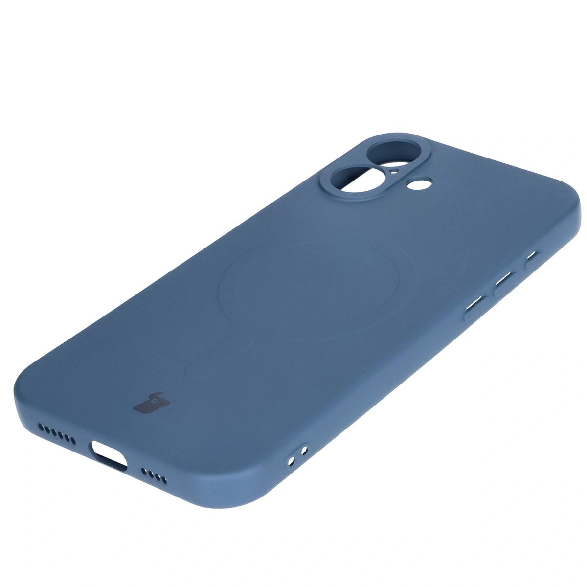 Bizon Case Silicone Magnetic Apple iPhone 16 navy blue