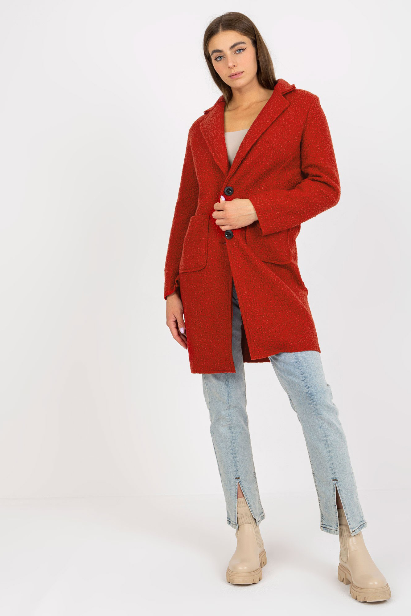  Coat model 172449 Och Bella  orange