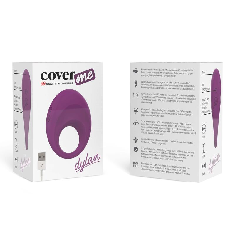 COVERME - DYLAN RECHARGEABLE RING COMPATIBLE WITH WATCHME WIRELESS TECHNOLOGY