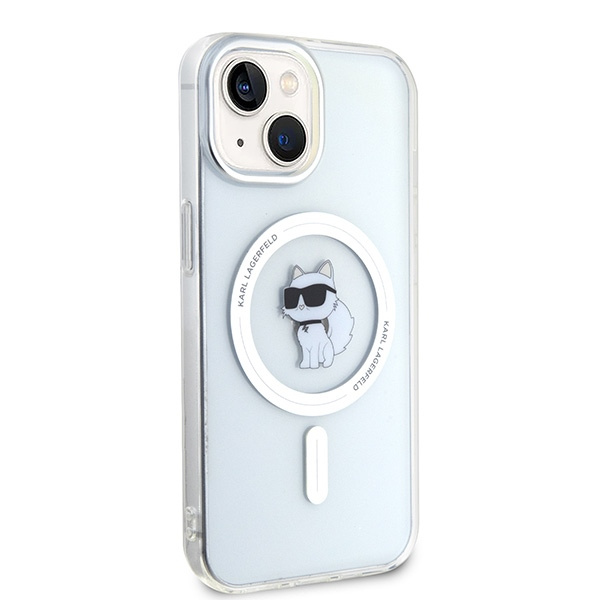 Karl Lagerfeld KLHMP15SHFCCNOT Apple iPhone 15 hardcase IML Choupette MagSafe transparent