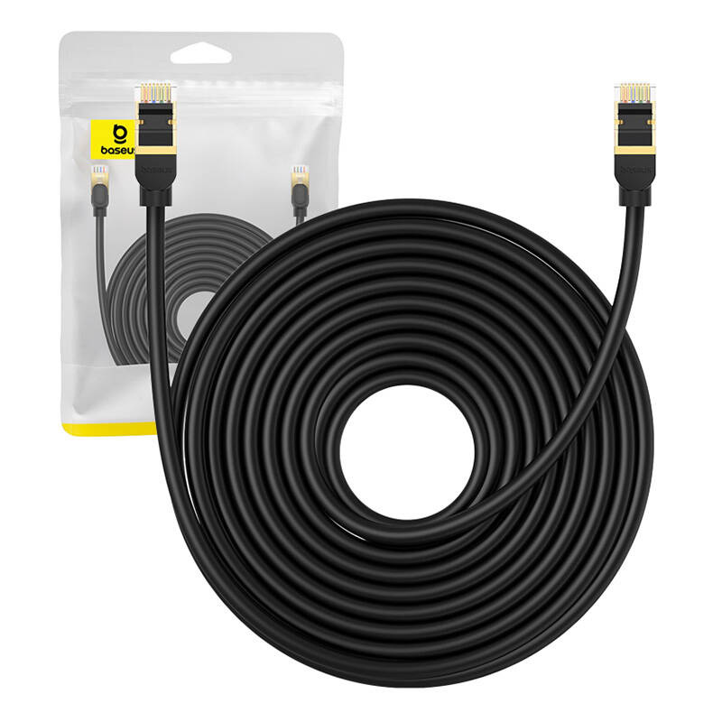 Baseus cat. 8 Ethernet RJ45 network cable, 40Gbps, 10m (black)