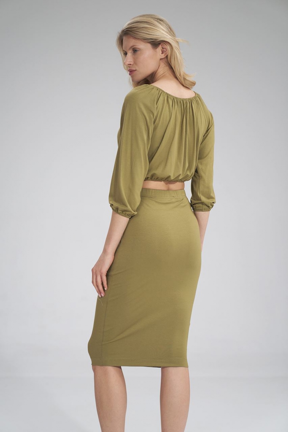  Blouse model 156124 Figl  green