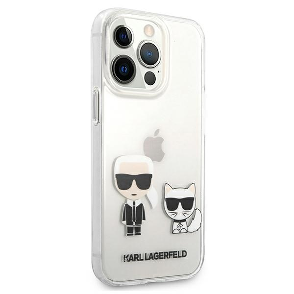 Karl Lagerfeld KLHCP13XCKTR Apple iPhone 13 Pro Max hardcase Transparent Karl & Choupette