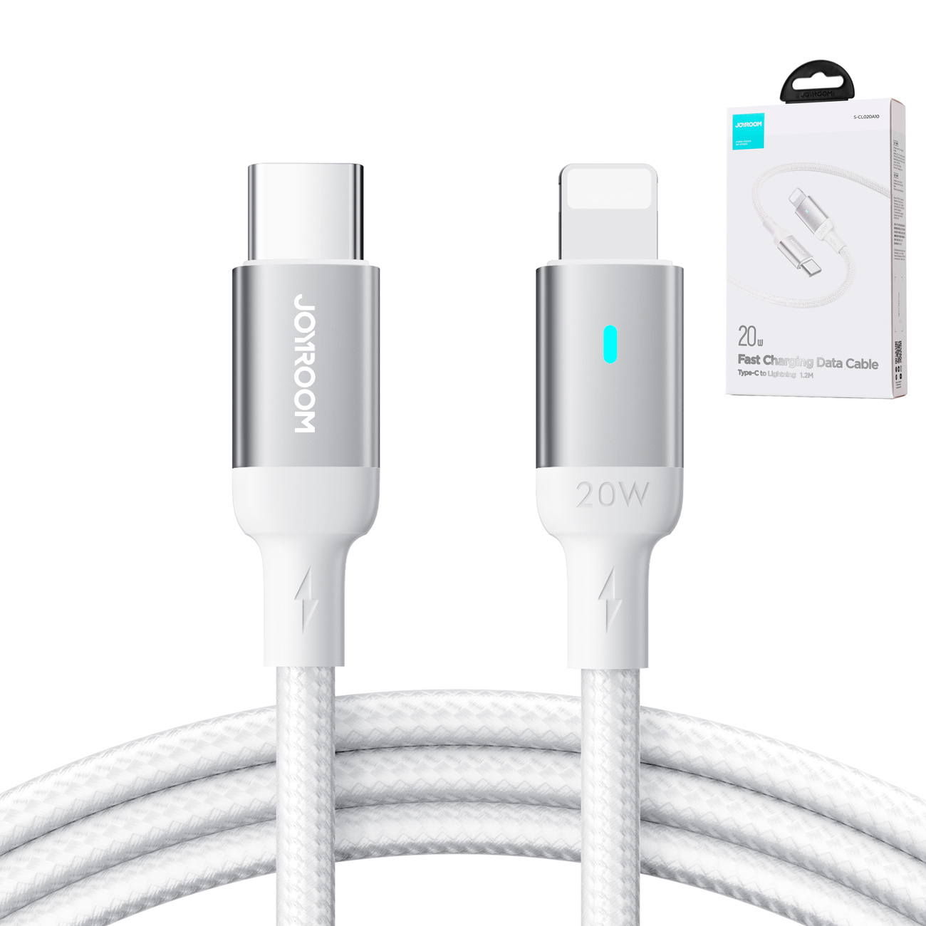Joyroom A10 Series USB-C/Lightning Cable 20W 1.2m white