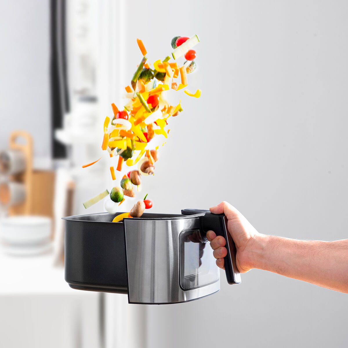 No-Oil Fryer InnovaGoods Fryinn View 6500 Black Stainless steel 1700 W 6,5 L No-Oil Fryer InnovaGoods Fryinn View 6500 Black Stainless steel 1700 W 6,5 L